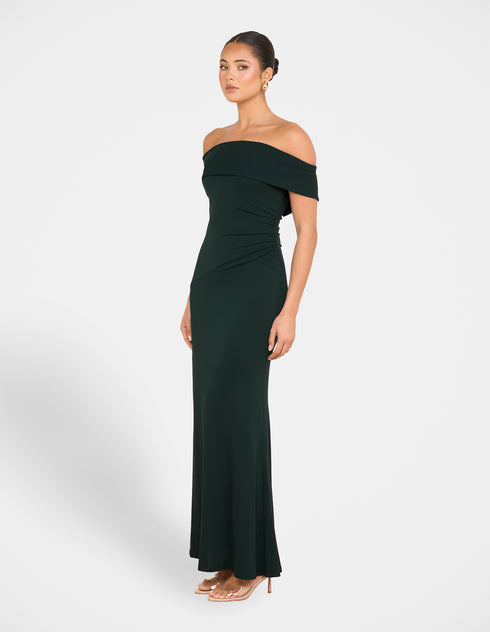 Barb Off Shoulder Gown